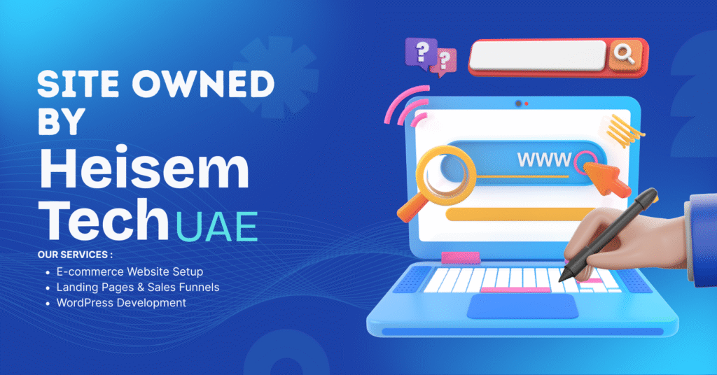 Blue And White Modern Website Development Service Facebook Ad